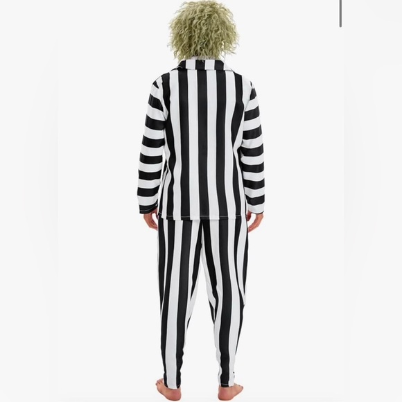 Beetle Juice costume with wig - Picture 3 of 4